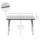 24" x 48" Rectangle T-Mold Activity Table