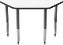 24" x 48" Trapezoid T-Mold Dry-Erase Activity Table