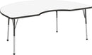 48" x 72" Kidney T-Mold Dry-Erase Activity Table