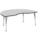 48" x 72" Kidney T-Mold Dry-Erase Activity Table