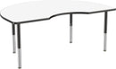 48" x 72" Kidney T-Mold Dry-Erase Activity Table