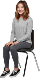 18" Stack Chair with Swivel Glides