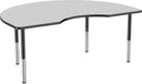 48" x 72" Kidney T-Mold Dry-Erase Activity Table