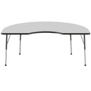 48" x 72" Kidney T-Mold Dry-Erase Activity Table