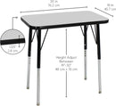18" x 30" Rectangle T-Mold Activity Table