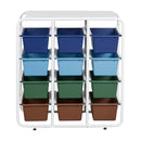 4-Tier Storage Rack with 12 Cubby Bins 4x3 - ELR-20546-ET_ALT_1