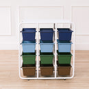 4-Tier Storage Rack with 12 Cubby Bins 4x3 - ELR-20546-ET_ENV_1