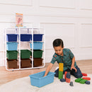 4-Tier Storage Rack with 12 Cubby Bins 4x3 - ELR-20546-ET_ENV_4