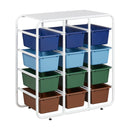 4-Tier Storage Rack with 12 Cubby Bins 4x3 - ELR-20546-ET_MAIN