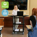 AV Presentation Cart Stand with Drop Leaves - ELR-3004_INFO_3