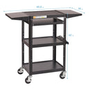 AV Presentation Cart Stand with Drop Leaves - ELR-3004_TDIM