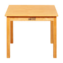 30in D Square Hardwood Table with 24in Legs and Two 14in Chairs, 3-Piece - ELR-7138-HY_ALT_2