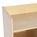 10-Section Hanging Classroom Coat Locker, Eco-Friendly Birch Plywood Storage with 10 Tray Slots