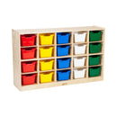 30 Cubby Storage Cabinet, Eco-Friendly Birch Plywood Storage with 30 Bins