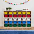 30 Cubby Storage Cabinet, Eco-Friendly Birch Plywood Storage with 30 Bins