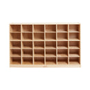 30 Cubby Storage Cabinet, Eco-Friendly Birch Plywood Storage with 30 Bins