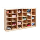 30 Cubby Storage Cabinet, Eco-Friendly Birch Plywood Storage with 30 Bins