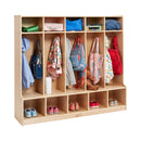 5-Section Coat Locker with Bench, Eco-Friendly Birch Plywood Storage Solution
