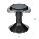 ACE Active Core Engagement Wobble Stool, Portable Flexible Seating, 18in Seat Height