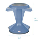 ACE Active Core Engagement Wobble Stool, Portable Flexible Seating, 18in Seat Height