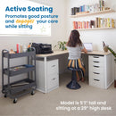 ACE Active Core Engagement Wobble Stool, Portable Flexible Seating, 18in Seat Height