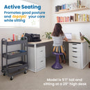 ACE Active Core Engagement Wobble Stool, Portable Flexible Seating, 18in Seat Height