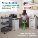 ACE Active Core Engagement Wobble Stool, Portable Flexible Seating, 18in Seat Height