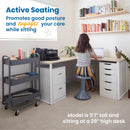 ACE Active Core Engagement Wobble Stool, Portable Flexible Seating, 18in Seat Height