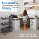 ACE Active Core Engagement Wobble Stool, Portable Flexible Seating, 18in Seat Height