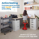 ACE Active Core Engagement Wobble Stool, Portable Flexible Seating, 18in Seat Height