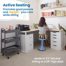 ACE Active Core Engagement Wobble Stool, Portable Flexible Seating, 18in Seat Height