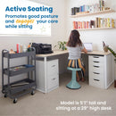 ACE Active Core Engagement Wobble Stool, Portable Flexible Seating, 18in Seat Height