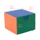 Adult Cozy Cube, Colorful Flexible Foam Seat with Handle, 16in Seat Height