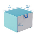 Adult Cozy Cube, Colorful Flexible Foam Seat with Handle, 16in Seat Height