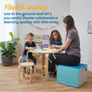 Adult Cozy Cube, Colorful Flexible Foam Seat with Handle, 16in Seat Height