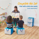 Adult Cozy Cube, Colorful Flexible Foam Seat with Handle, 16in Seat Height