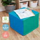 Adult Cozy Cube, Colorful Flexible Foam Seat with Handle, 16in Seat Height