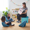 Adult Cozy Cube, Colorful Flexible Foam Seat with Handle, 16in Seat Height