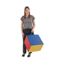 Adult Cozy Cube, Colorful Flexible Foam Seat with Handle, 16in Seat Height
