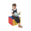 Adult Cozy Cube, Colorful Flexible Foam Seat with Handle, 16in Seat Height