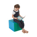 Adult Cozy Cube, Colorful Flexible Foam Seat with Handle, 16in Seat Height