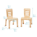 Bentwood Chairs, Classroom Seating, 2-Pack