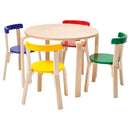 Bentwood Table and Curved Back Chair Set,Â Premium Kids Wooden Furniture