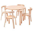 Bentwood Table and Curved Back Chair Set,Â Premium Kids Wooden Furniture
