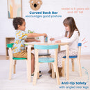 Bentwood Table and Curved Back Chair Set,Â Premium Kids Wooden Furniture