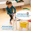 Bentwood Table and Curved Back Chair Set,Â Premium Kids Wooden Furniture