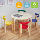Bentwood Table and Curved Back Chair Set,Â Premium Kids Wooden Furniture