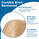 Bentwood Table and Curved Back Chair Set,Â Premium Kids Wooden Furniture