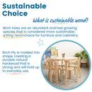 Bentwood Table and Curved Back Chair Set,Â Premium Kids Wooden Furniture