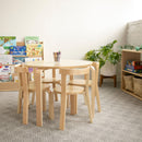 Bentwood Table and Curved Back Chair Set,Â Premium Kids Wooden Furniture